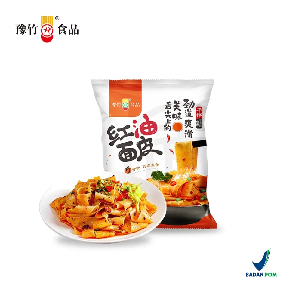 Hong You Mian Pi Rasa Saus Asam Pedas (Bag) 120g