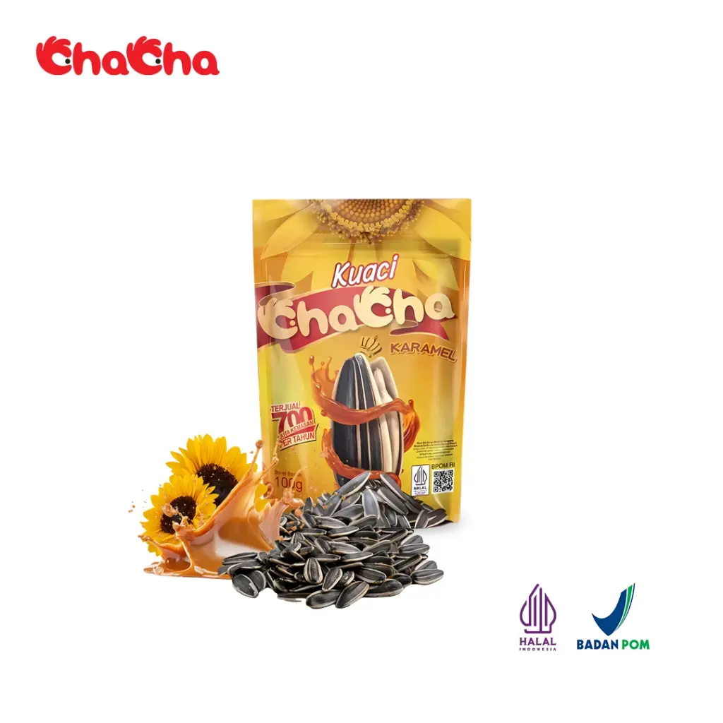 Cha cha Roasted Sunflower Seeds Caramel Flavour 100g