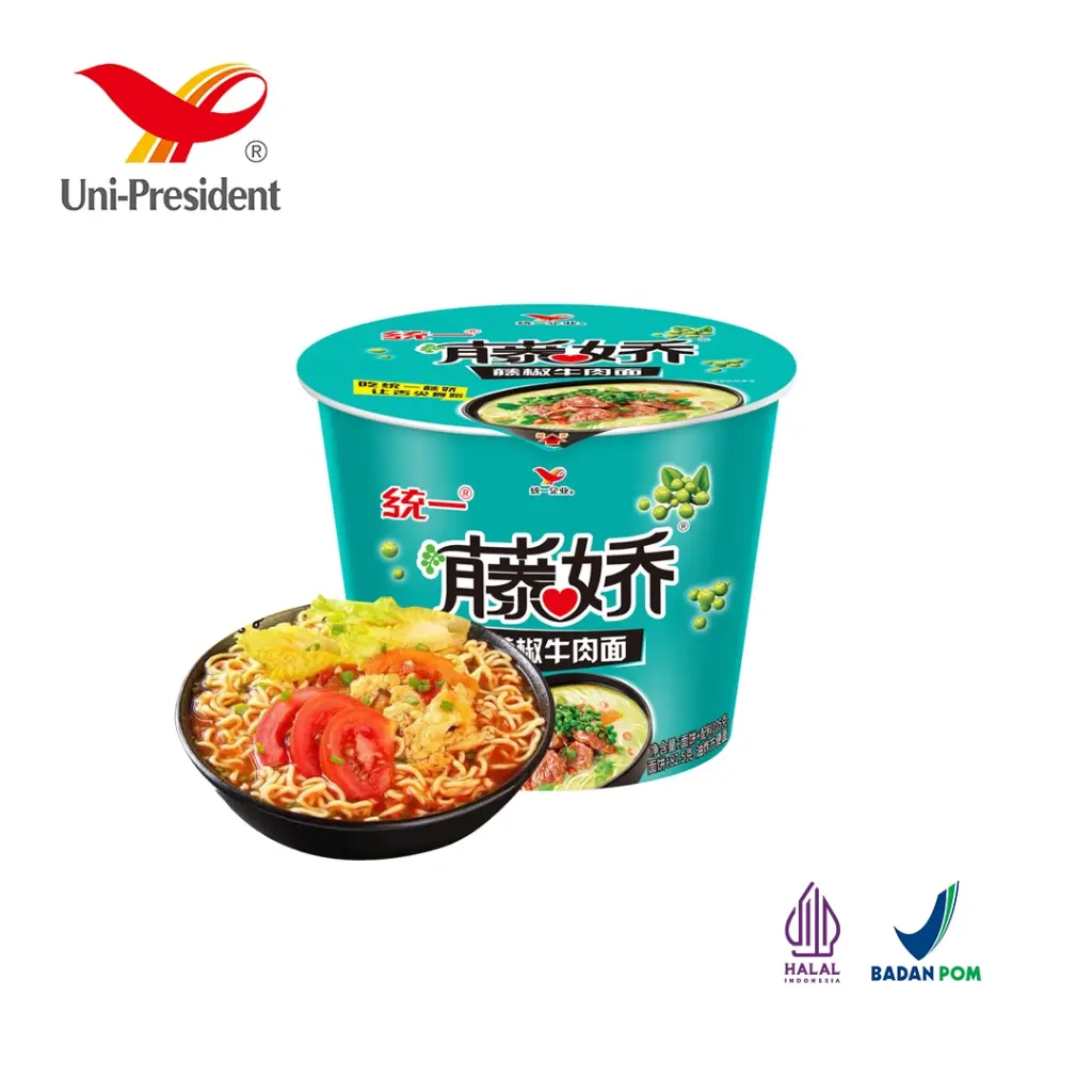 Unif Vine Pepper Beef Flavor Noodles (Cup) 105g