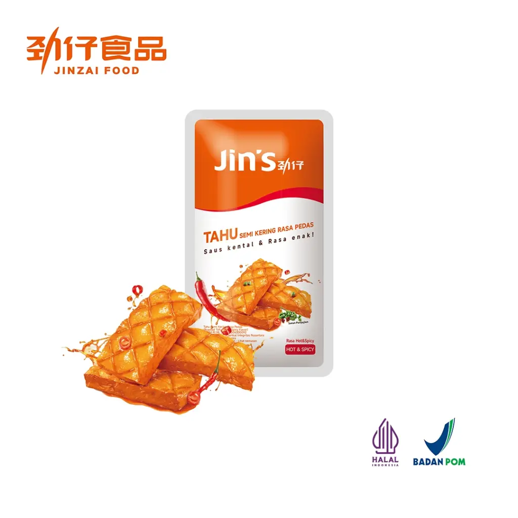 Jin's Roasted Tofu Hot & Spicy Flavor 20g
