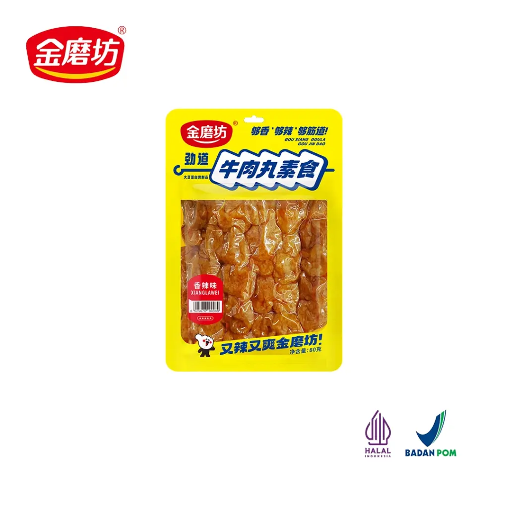 Golden Mill Vegetarian Beef Balls - Chewy Hot & Spicy 80g 