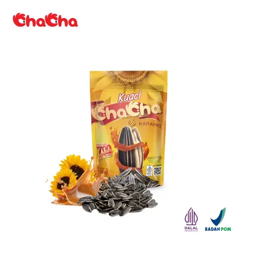 [CCFI02] Cha cha Roasted Sunflower Seeds Caramel Flavour 100g