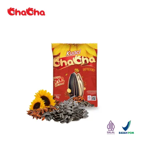 [CCFI06] Cha cha Roasted Sunflower Seeds Spiced Flavour 8g (1 pack of 10 pcs)