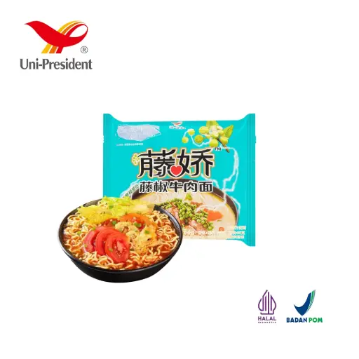 [UPI13] Unif Vine Pepper Beef Flavor Noodles (Bag) 100g